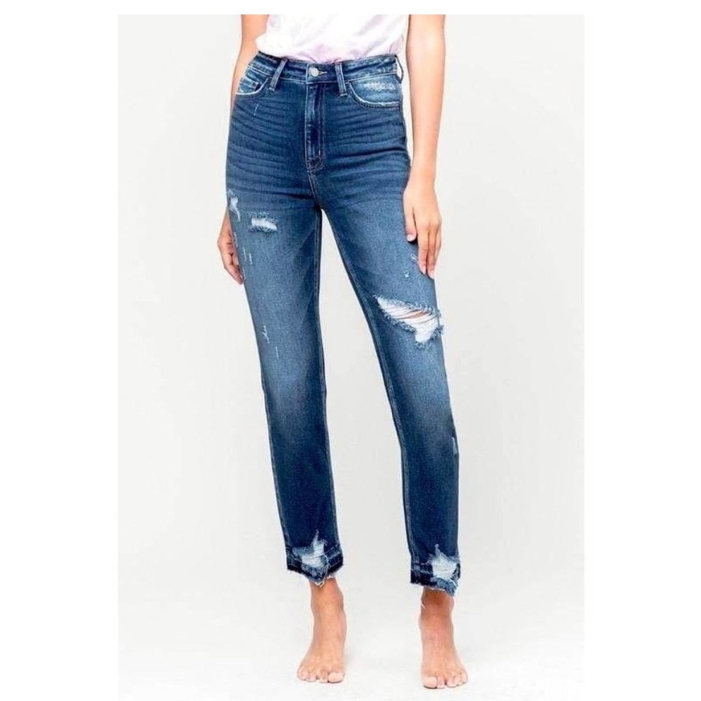 High Rise Straight Jeans